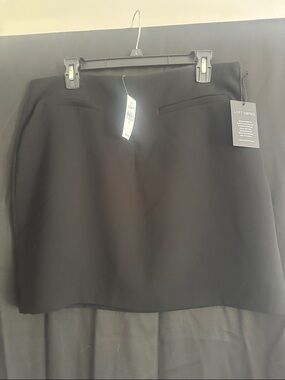 LOFT Black Mini Skirt with Clean Silhouette